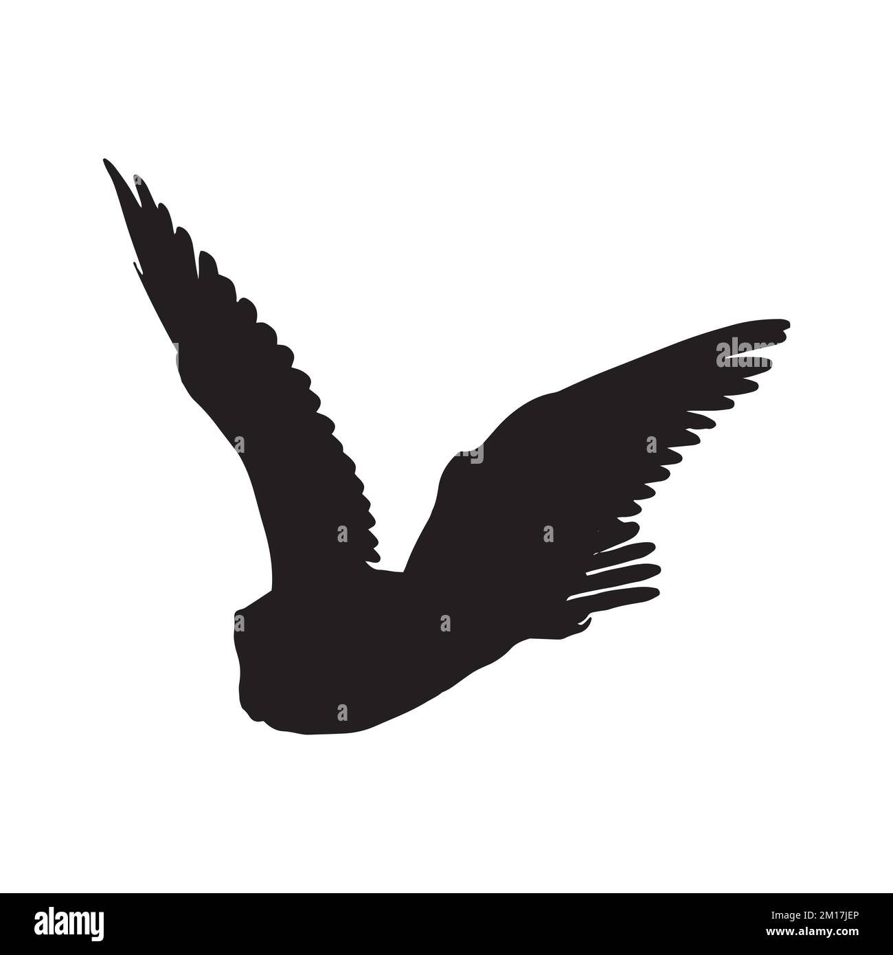 Vektordarstellung der Eule-Silhouette Stock Vektor