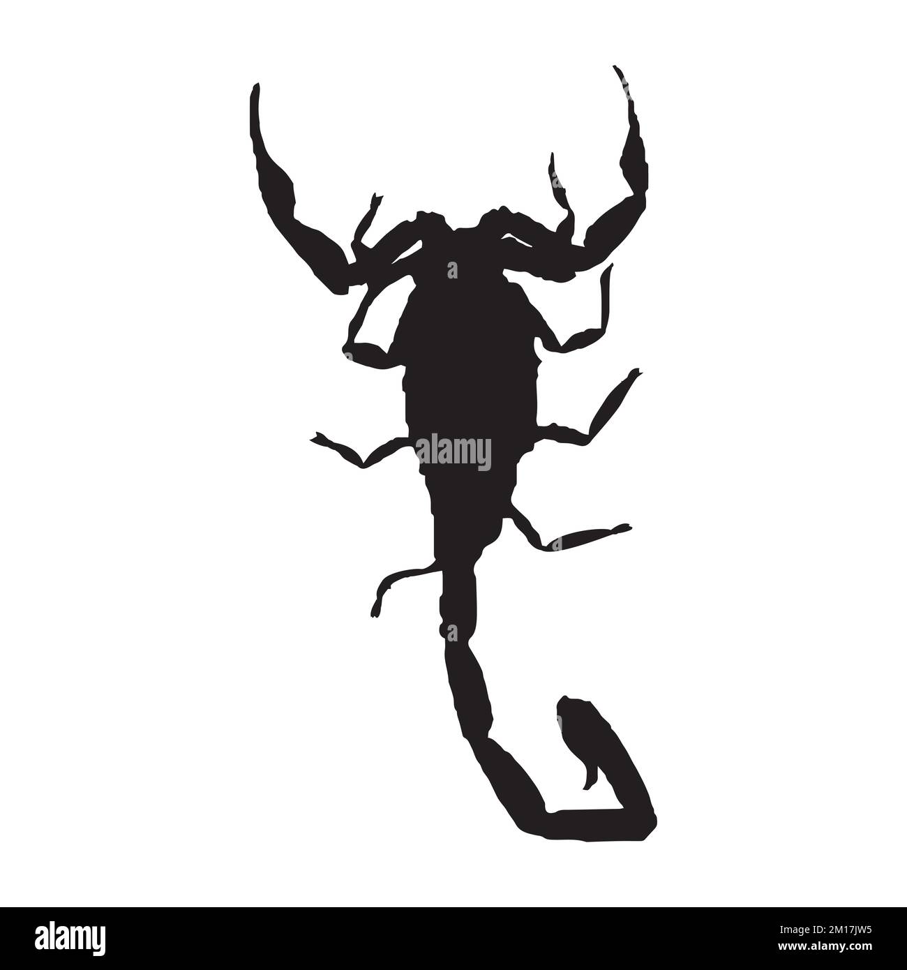 Vektordarstellung der Skorpion-Silhouette Stock Vektor