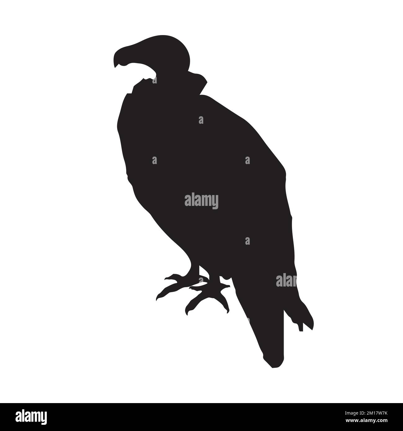 Vektordarstellung der Geier-Silhouette Stock Vektor