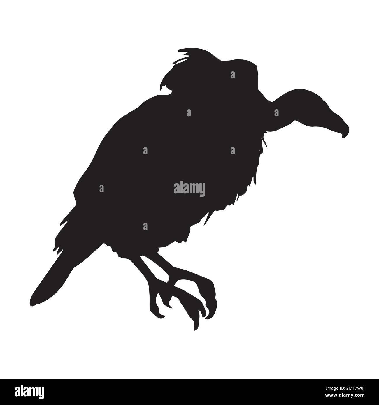 Vektordarstellung der Geier-Silhouette Stock Vektor