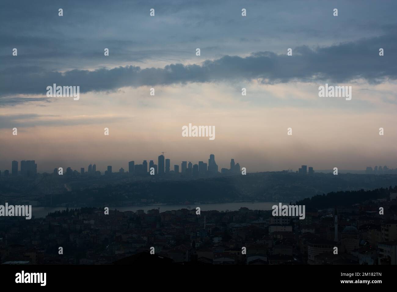 Abend Wolken in Istanbul Stockfoto