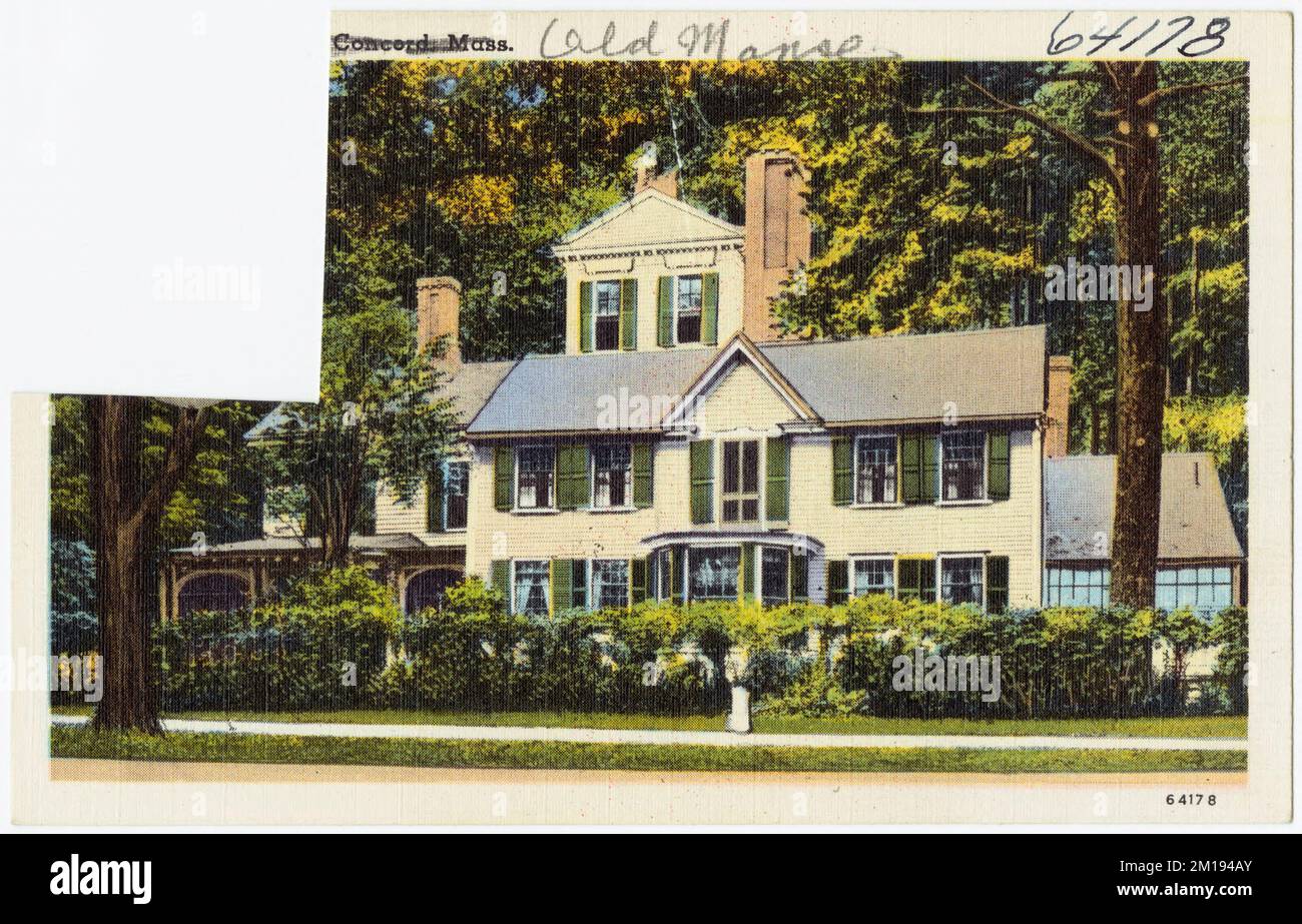 Concord, Mass. , Religiöse Wohnungen, Tichnor Brothers Collection, Postkarten der Vereinigten Staaten Stockfoto