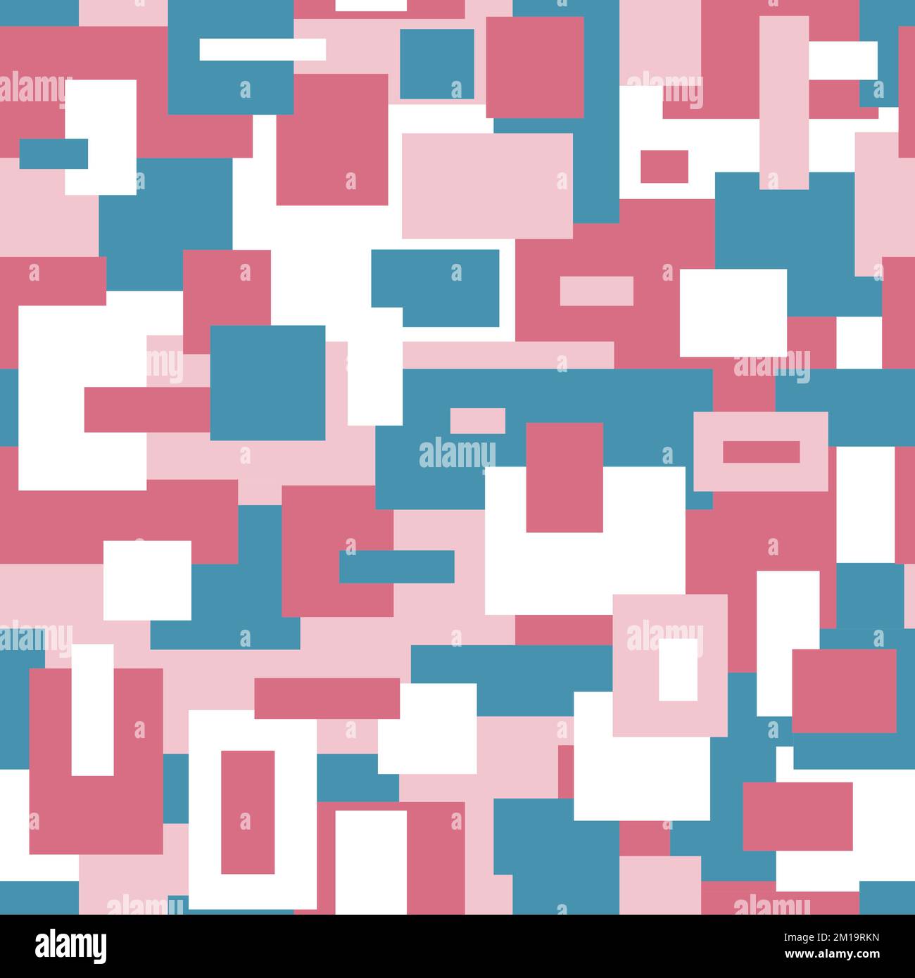 Abstraktes farbiges nahtloses Rechteckvektormuster Stock Vektor