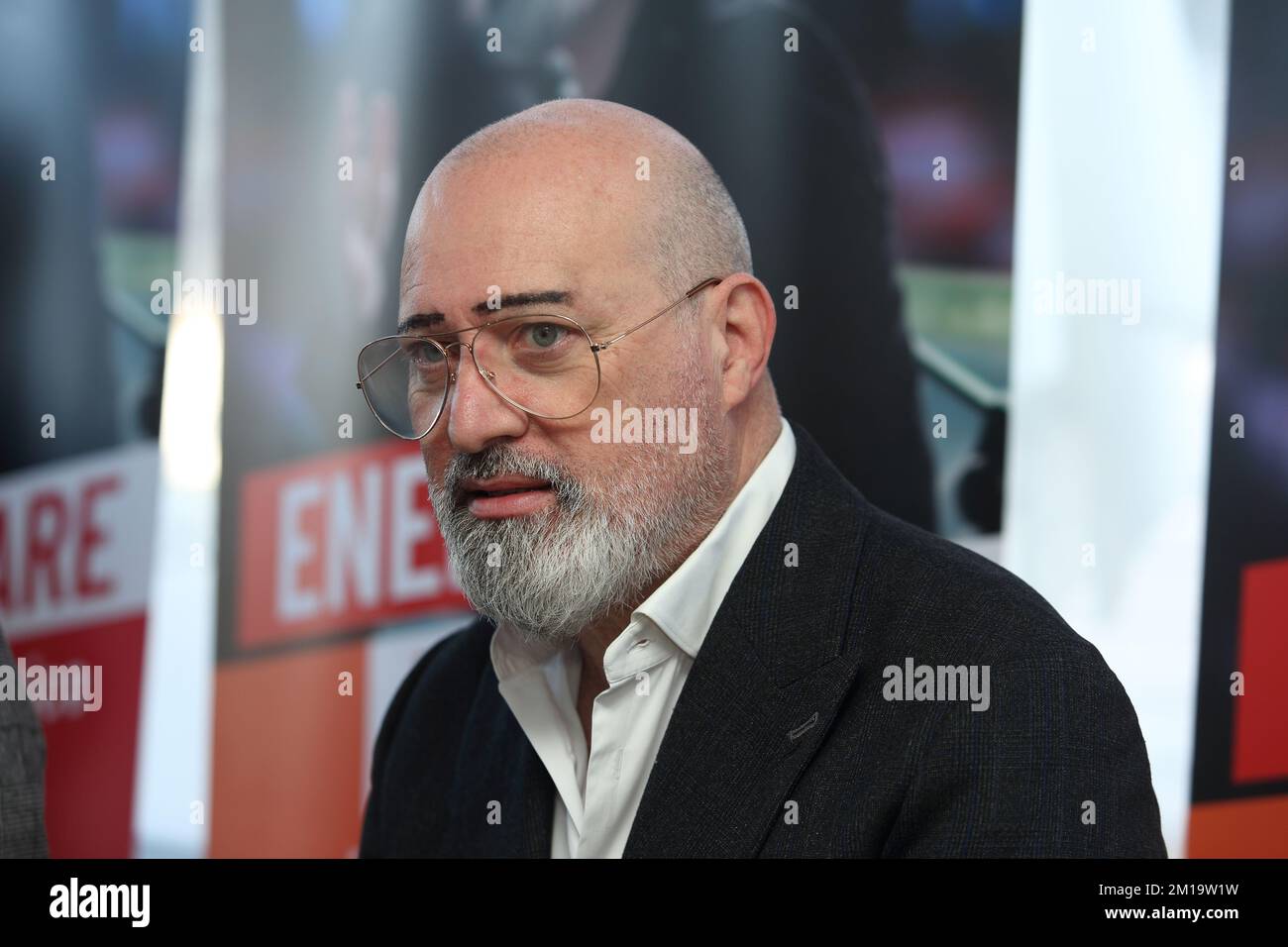 Termoli, Italien. 11. Dezember 2022. Stefano Bonaccini Kandidat für das Sekretariat der Polizei auf Tour in Molise. Kredit: Antonio Nardelli / Alamy Live News Stockfoto