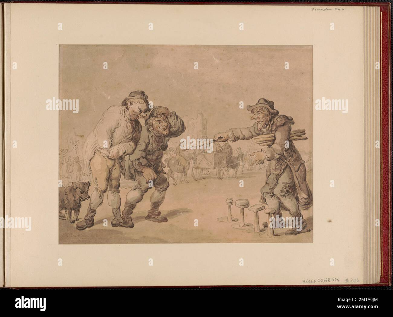 Versuch dein Glück, Karnevalsspiele, Dogs. Thomas Rowlandson (1756-1827). Ausdrucke und Zeichnungen Stockfoto