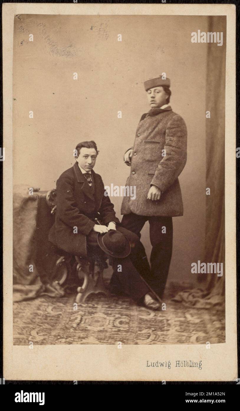 Zwei unidentifizierte Männer, Alexandre Benois Collection Stockfoto