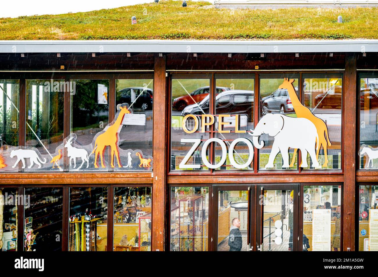 Opel Zoo in Kronberg, Taunus: Eingang; Eintritt Stockfoto