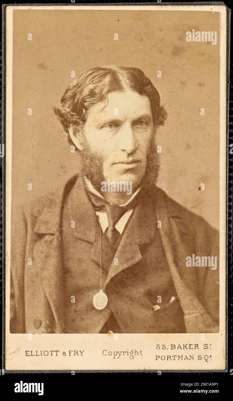 Unidentifizierter Mann, Carte de Visite Collection Stockfoto