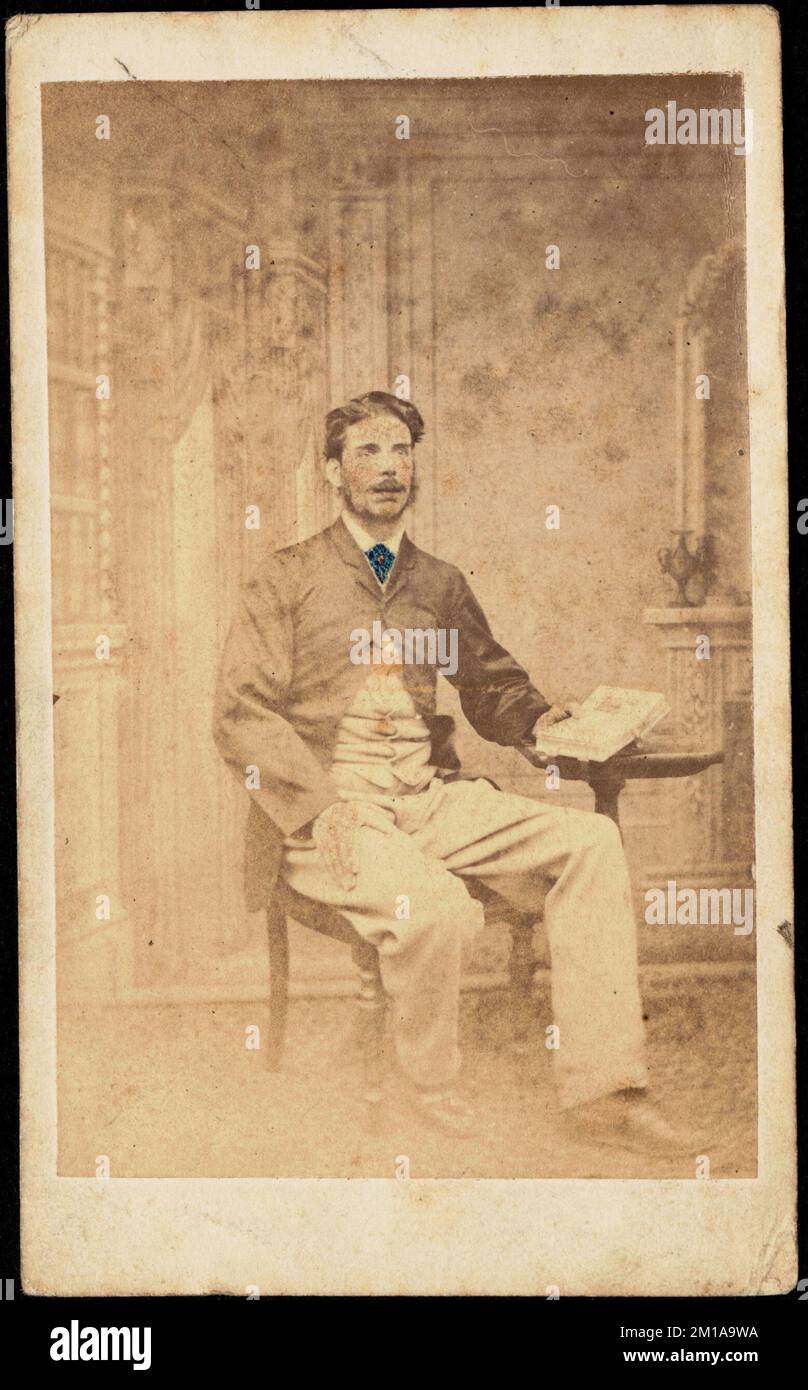 Unidentifizierter Mann, Carte de Visite Collection Stockfoto