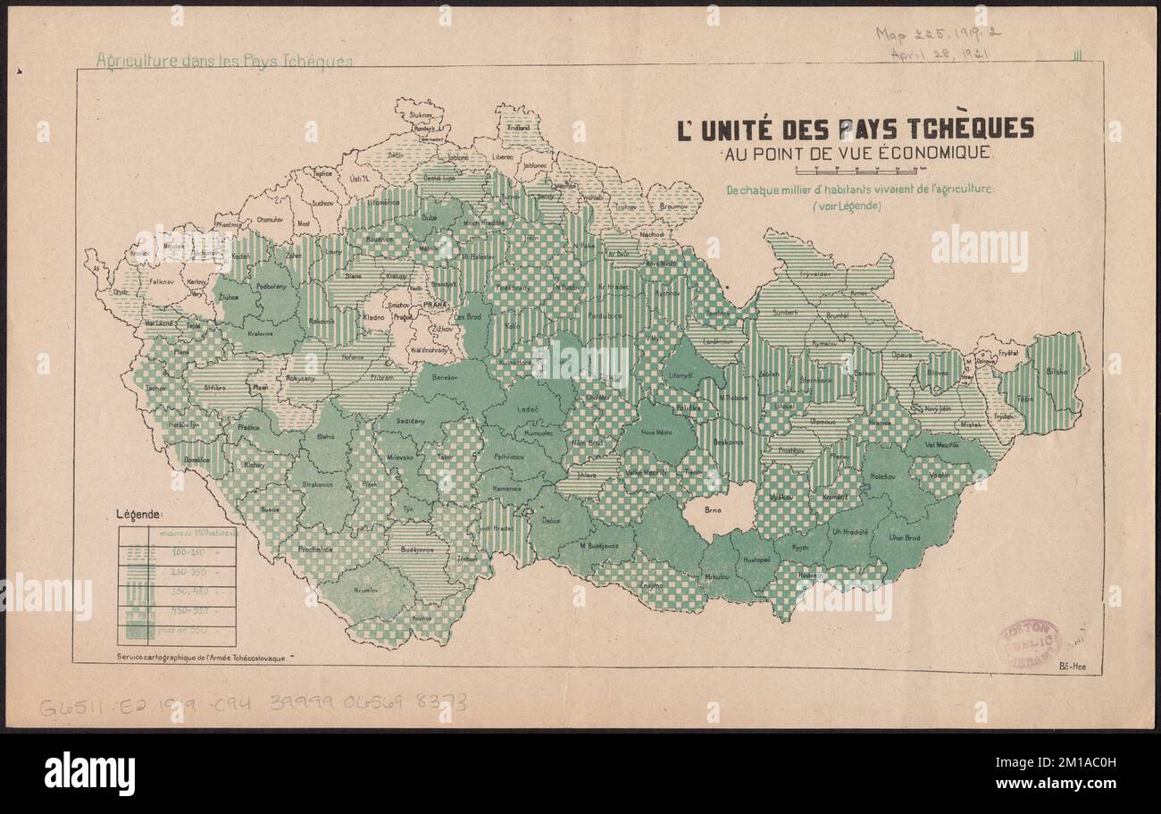 L'unité des Pays Tchèques au Point de vue économique : III Landwirtschaft dans les Pays Tchèques , Industries, Tschechoslowakei, Maps, Tschechoslowakei, Population, Karten, Tschechoslowakei, Karten Norman B. Leventhal Map Center Collection Stockfoto L'unité des Pays Tchèques au Point de vue économique : III Landwirtschaft dans les Pays Tchèques , Industries, Tschechoslowakei, Maps, Tschechoslowakei, Population, Karten, Tschechoslowakei, Karten Norman B. Leventhal Map Center Collection Stockfoto