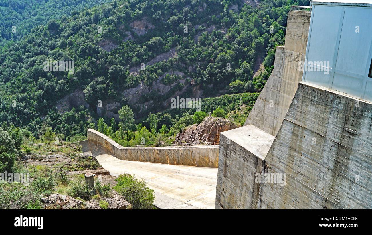 La Baells Stausee in Cercs, Barcelona, Katalonien, Spanien, Europa Stockfoto