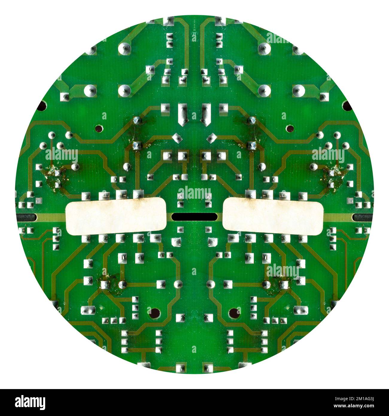 High-Tech-Elektronik-Platine, Detail Hintergrund aufgenommen Stockfoto
