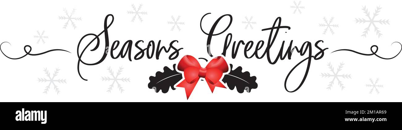 Frohe Weihnachten, Vector. Weihnachtsgrüße isoliert auf weißem Hintergrund. Bannerdesign Stock Vektor