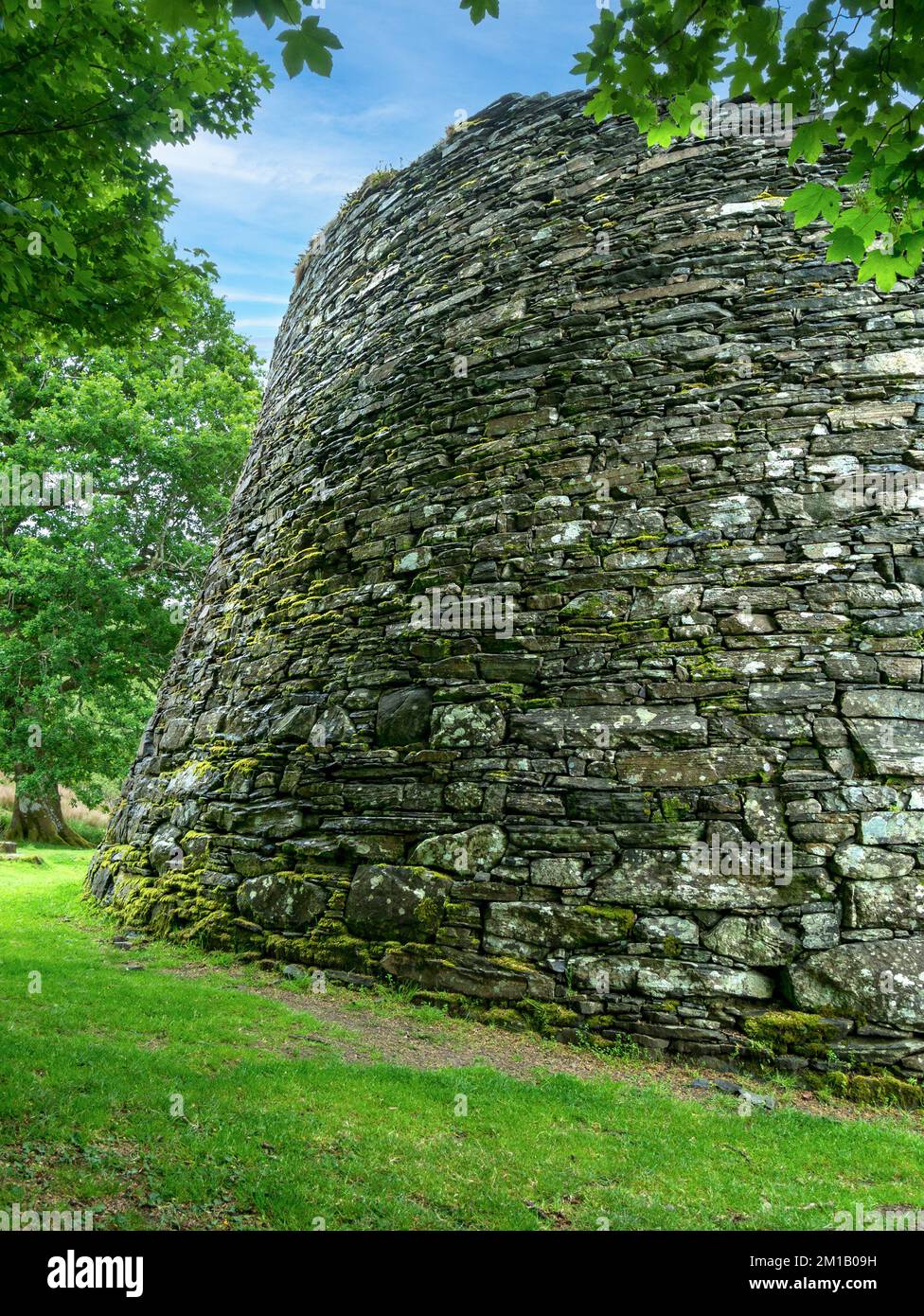 Ruinen von Dun Troddan Broch, einem alten schottischen Rundhaus, Glenelg, Schottland, Großbritannien Stockfoto