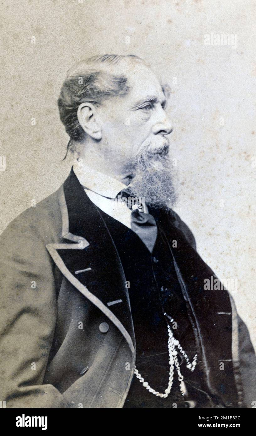 Charles Dickens, Charles John Huffam Dickens (1812-1870) englischer Schriftsteller Stockfoto