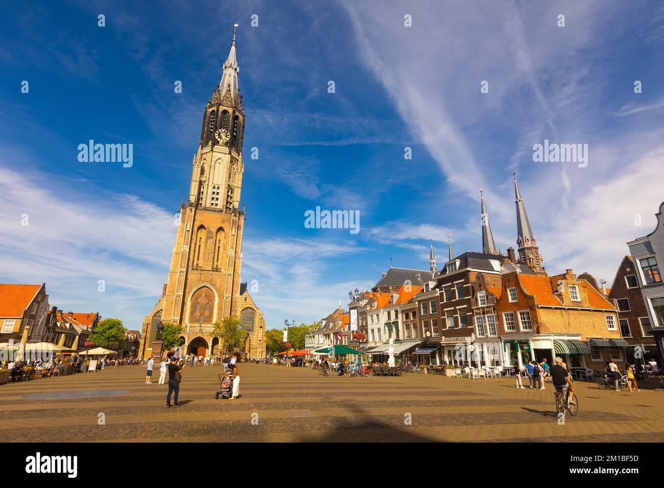 Cameretten Platz im Zentrum von Delft, Niederlande Stockfoto
