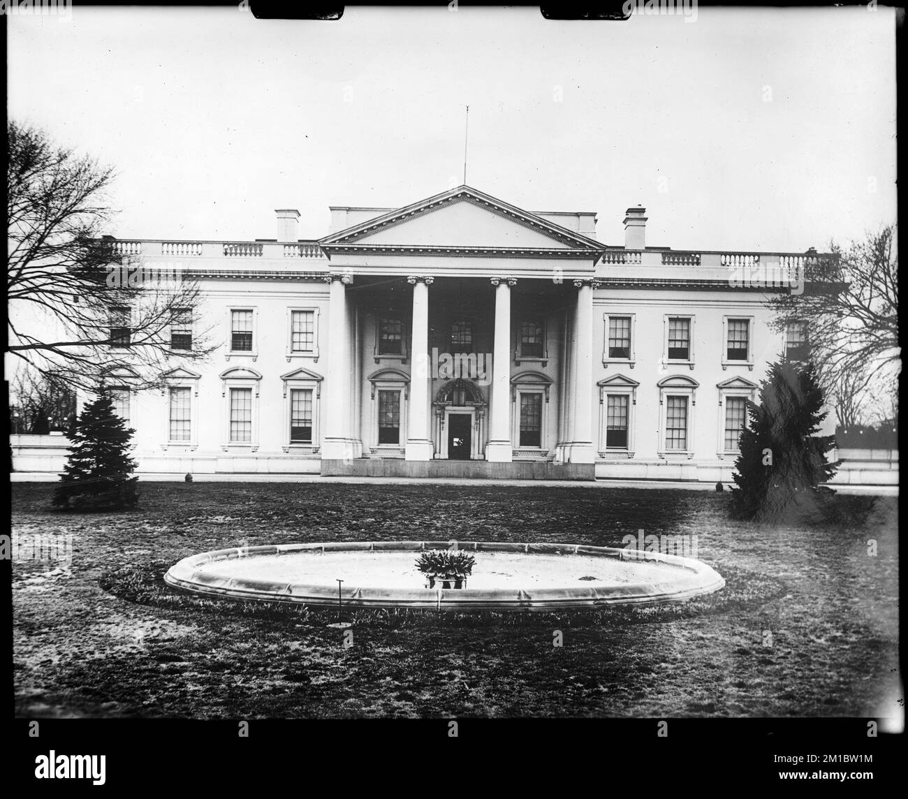 Washington, District of Columbia, Weißes Haus, Häuser, Kapitäne. Frank Cousins Glass Plate Negatives Collection Stockfoto