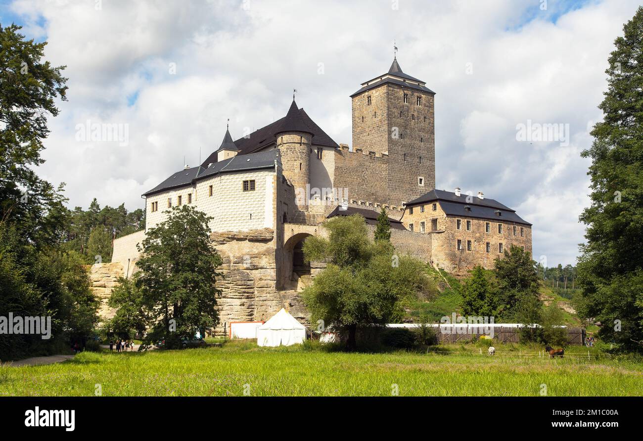 Hrad Kost, Schloss Kost, Böhmisches Paradies, Tschechien, Europa Stockfoto