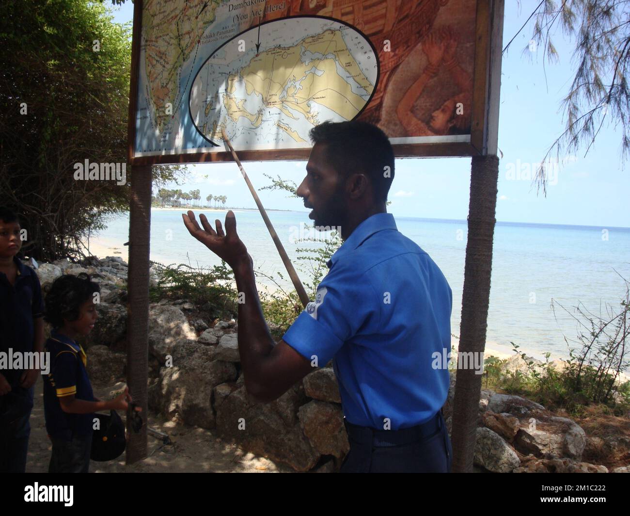 Der Dambakola Patuna ist ein alter Hafen im Norden von Jaffna mit einer langen Geschichte, die bis in die ersten Tage des Buddhismus in Sri Lanka zurückreicht. Stockfoto