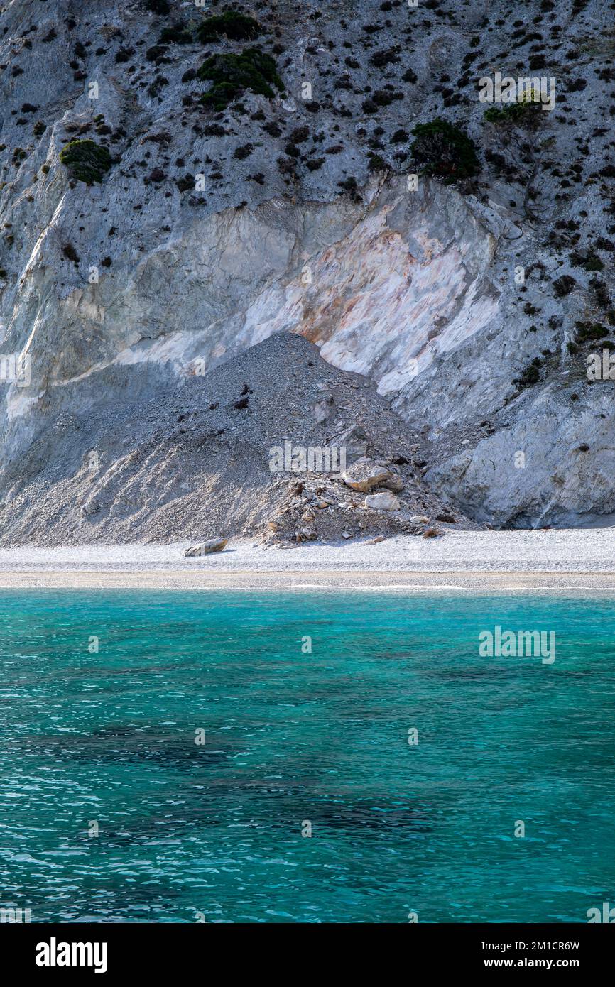 Lalaria Beach auf der Insel Skiathos, Griechenland Stockfoto