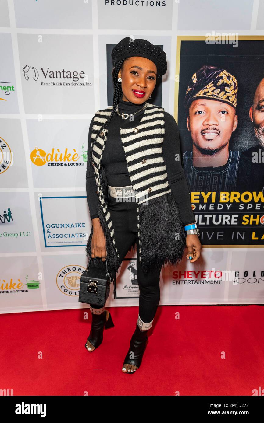 Los Angeles, USA. 11.. Dezember 2022. Zena Fashion nimmt an der „Culture Shock“ Show von Seyi Brown im Nate Holden Performing Arts Center, Los Angeles, CA, Dezember 11. 2022 Teil. Gutschrift: Eugene Powers/Alamy Live News Stockfoto