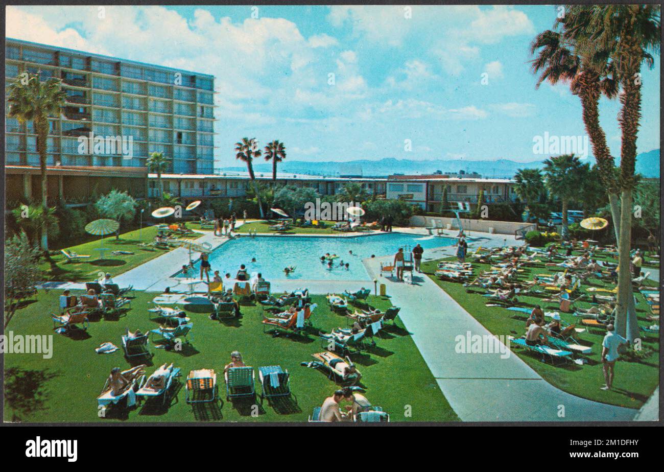 Spaß in der Sonne Nevadas in einer Welt der Erholung, Stardust Hotel, Las Vegas, Nevada , Hotels, Tichnor Brothers Collection, Postkarten der Vereinigten Staaten Stockfoto Spaß in der Sonne Nevadas in einer Welt der Erholung, Stardust Hotel, Las Vegas, Nevada , Hotels, Tichnor Brothers Collection, Postkarten der Vereinigten Staaten Stockfoto