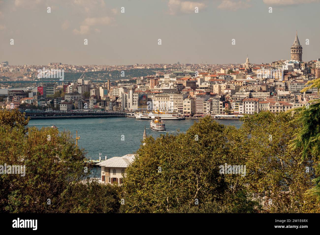 Ansicht der Galata Turm aus alten Zeiten in Istanbul Stockfoto Ansicht der Galata Turm aus alten Zeiten in Istanbul Stockfoto