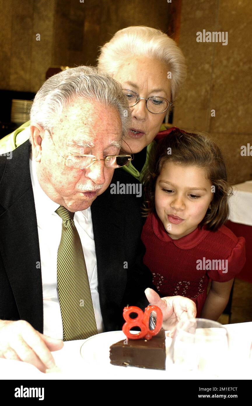 Alles gute zum 80. Geburtstag, FELIZ CUMPLEAÑOS 80 ANIVERSARIO Stockfoto