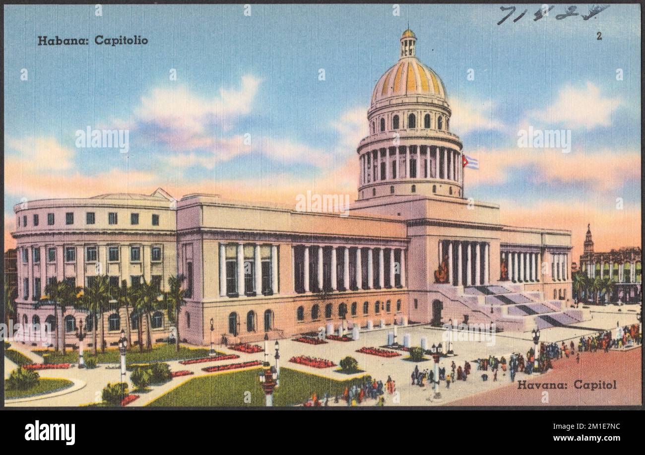 Habana: Capitolio - Habana: Capitol , Capitols, Tichnor Brothers Collection, Postkarten der Vereinigten Staaten Stockfoto