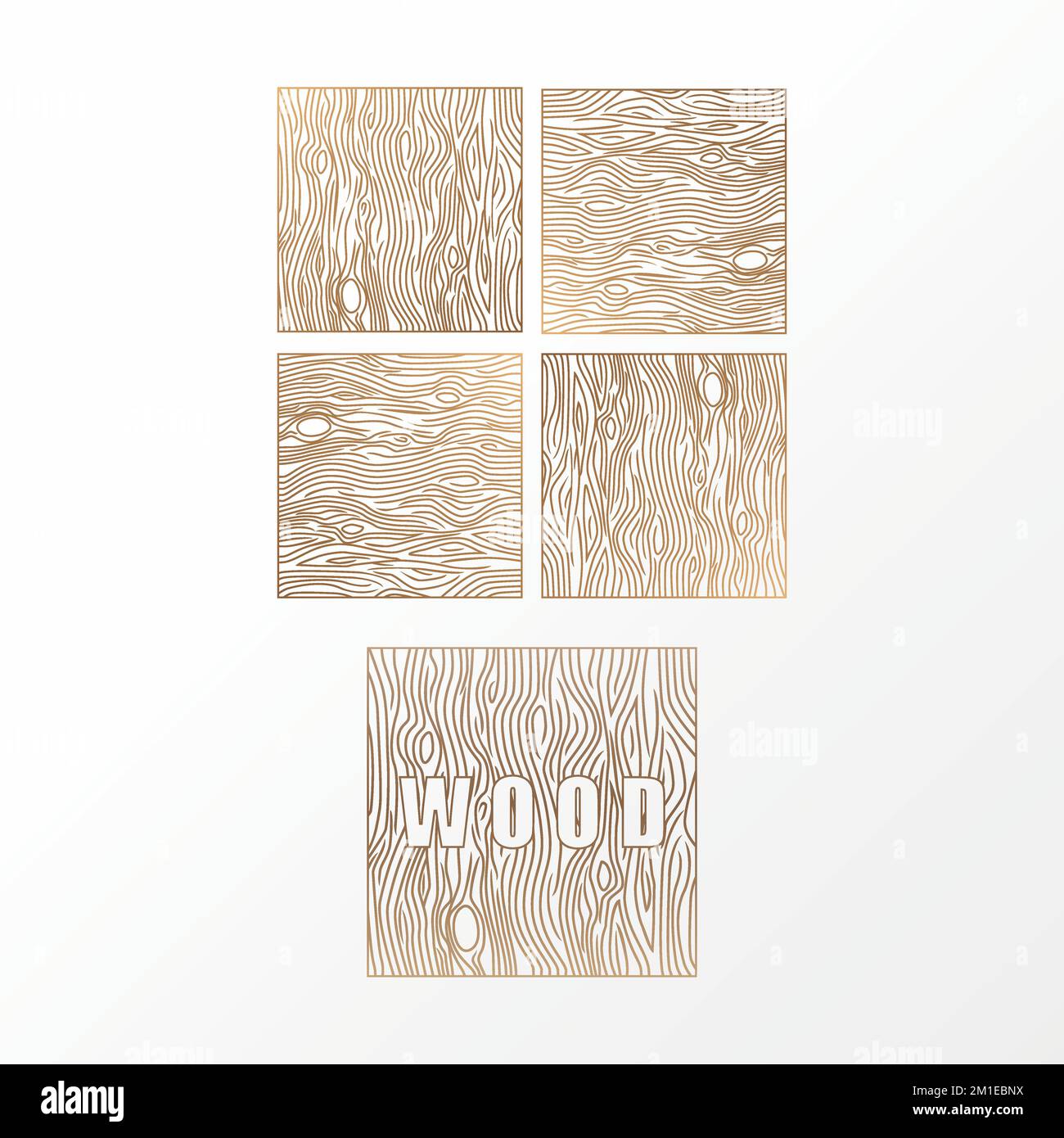 Fantastische Holzstruktur oder Motiv Bildsymbol Logo-Design abstraktes Konzept Vektormaterial. Kann als Symbol im Zusammenhang mit Innenräumen oder Kunst verwendet werden Stock Vektor