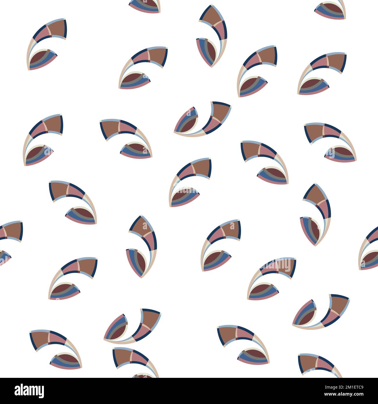 Modernes, nahtloses geometrisches Muster. Digital gezeichnete Darstellung. Kann als Textildesign für andere Stoffe, Tapeten, Karten, Einladungen oder Dekorationen verwendet werden Stock Vektor