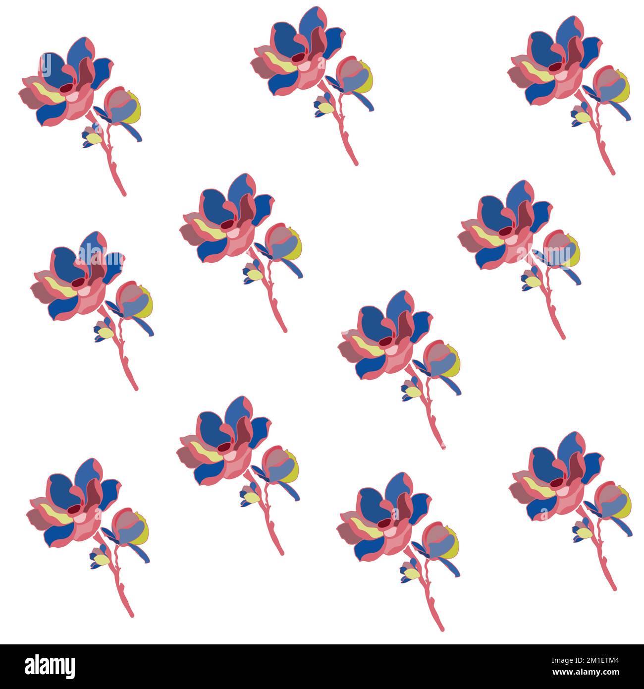 Modernes, nahtloses geometrisches Muster. Digital gezeichnete Darstellung. Kann als Textildesign für andere Stoffe, Tapeten, Karten, Einladungen oder Dekorationen verwendet werden Stock Vektor