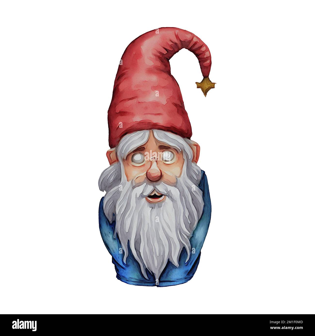 „Blind Gnome/Zwarf Fantasy Creature Digital Art“ Von Winters860 Isolated, Background Stockfoto