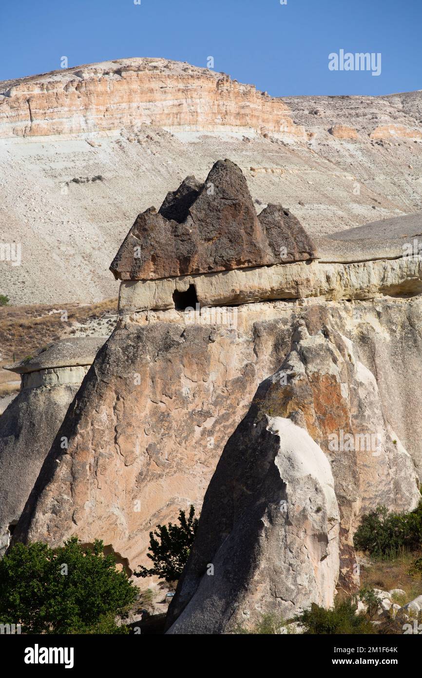 Feenschornsteine, Pasabag Valley (Mönchtal), Nevsehir Province, Kappadokien Region, Türkei Stockfoto