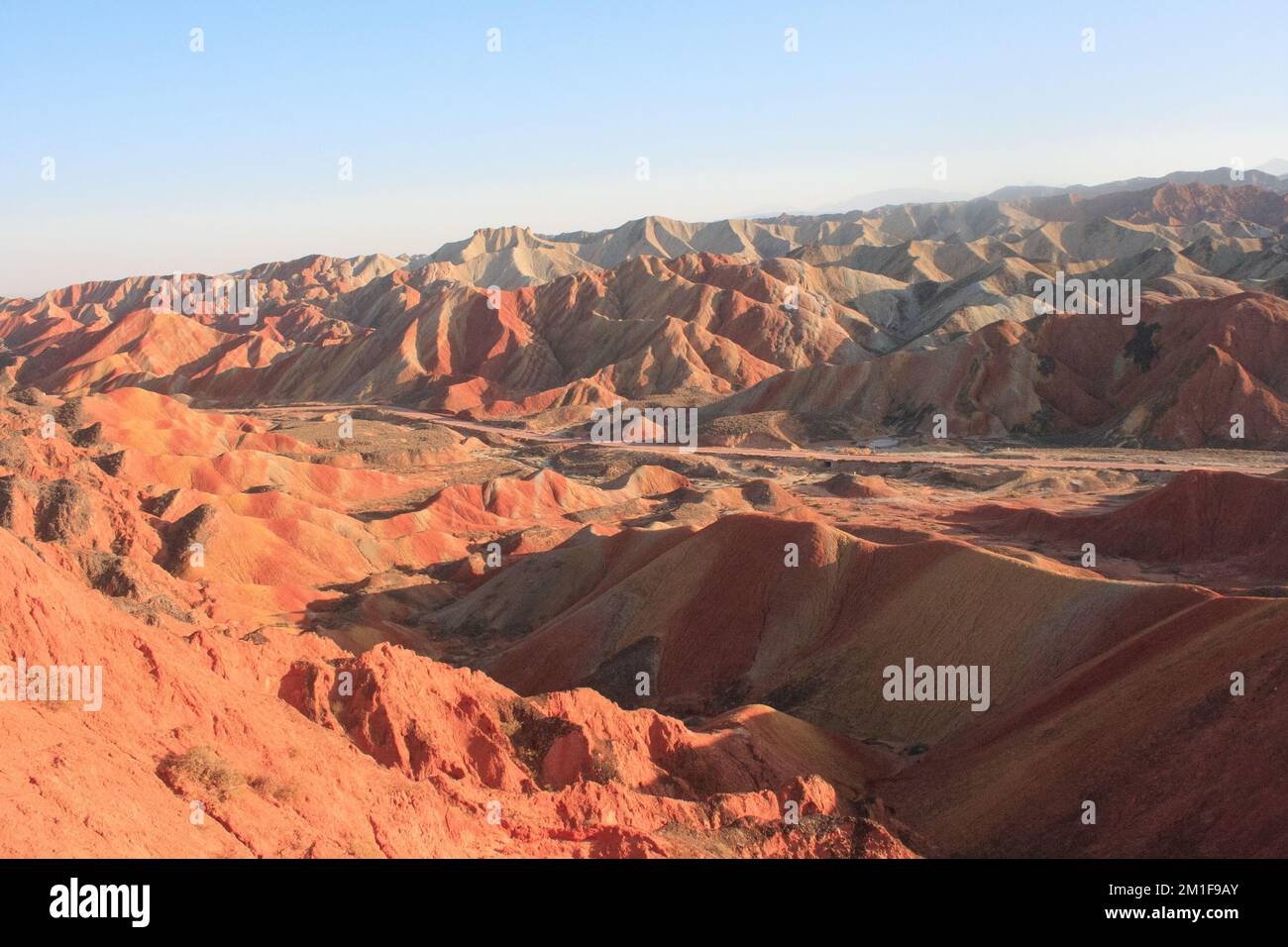 Zhangye Danxia National Geological Park, Gansu, China Stockfoto