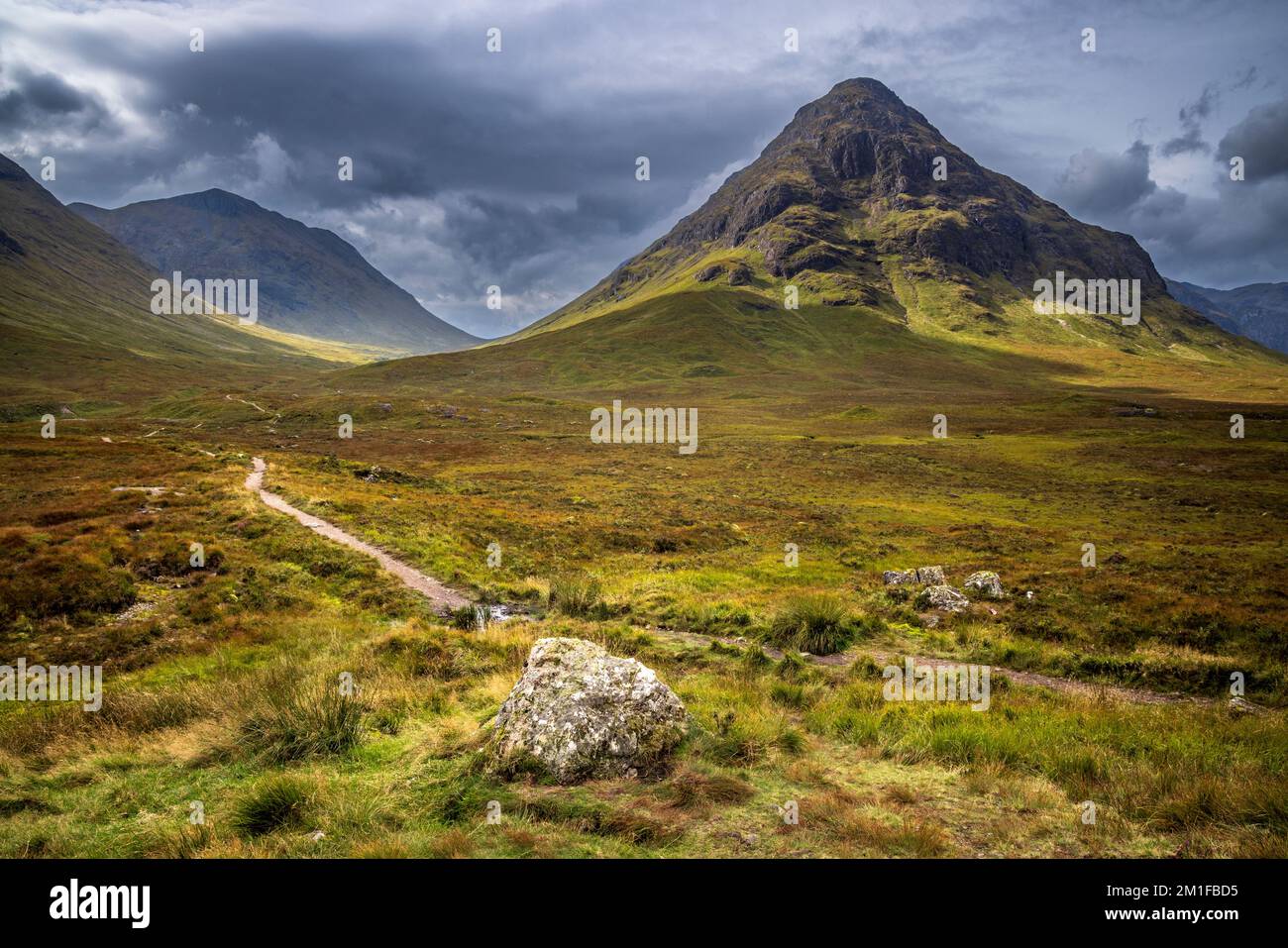 Stob Coire Raineach im Pass von Glencoe, Schottland Stockfoto