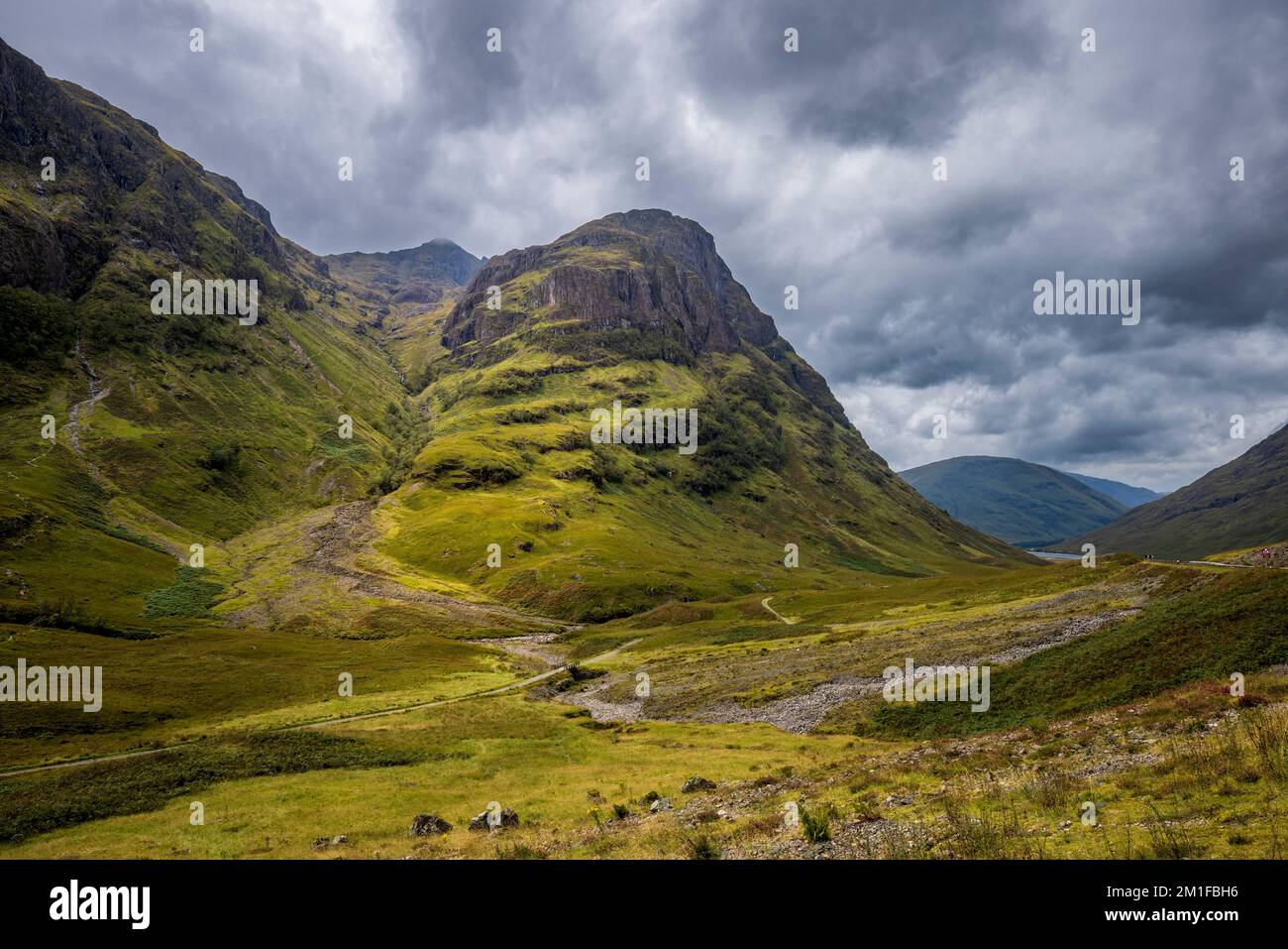 Aonach Dubh, eine der drei Schwestern im Pass von Glencoe, Schottland Stockfoto