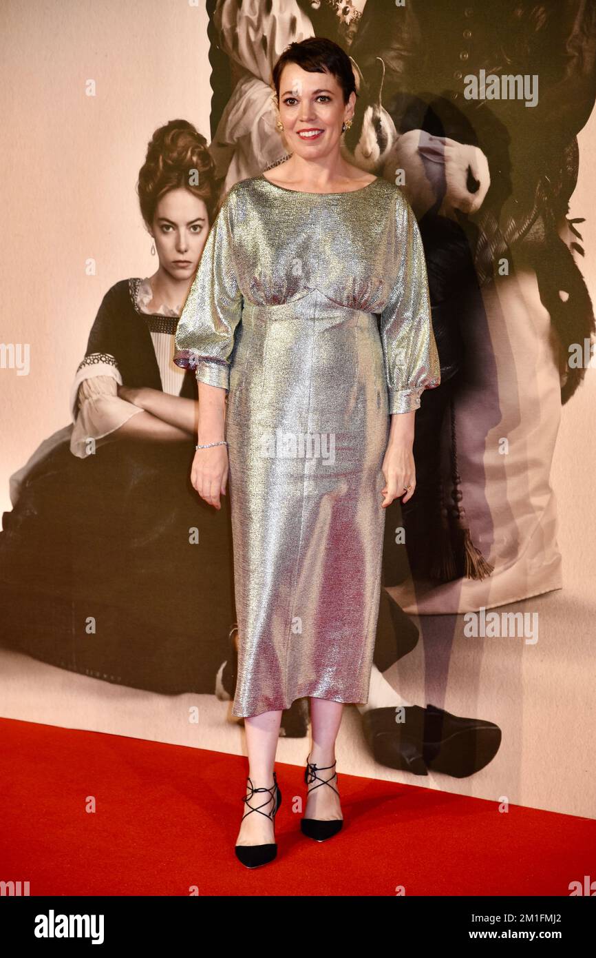 Olivia Colman, Premiere von „The Favourite“, BFI London Film Festival, London. UK Stockfoto