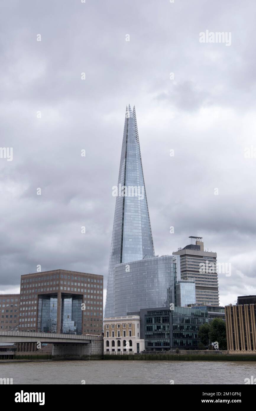 The Shard, ein Wahrzeichen Londons und das höchste Gebäude in Großbritannien. Stockfoto