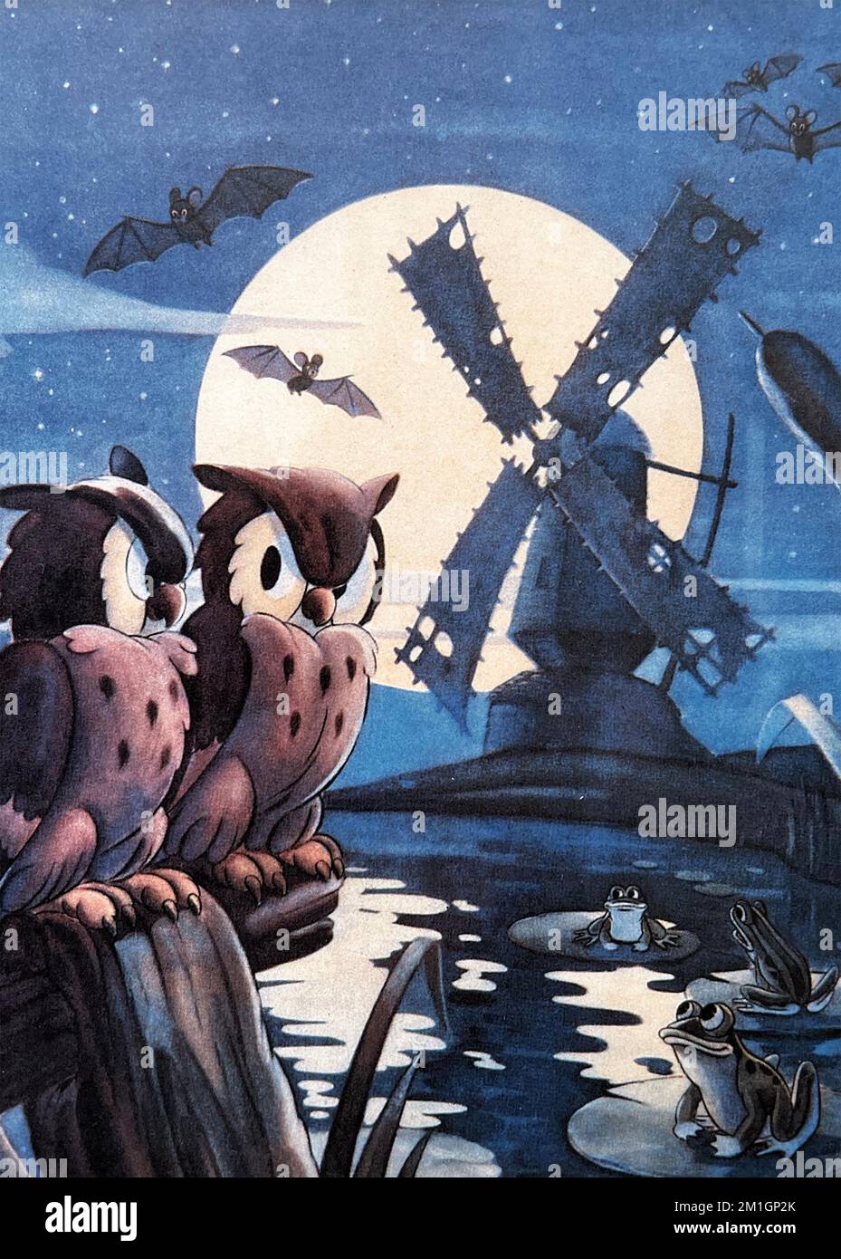 DIE ALTE MÜHLE 1937 Walt Disney Productions Cartoon als Teil der albernen Symphonie-Serie Stockfoto