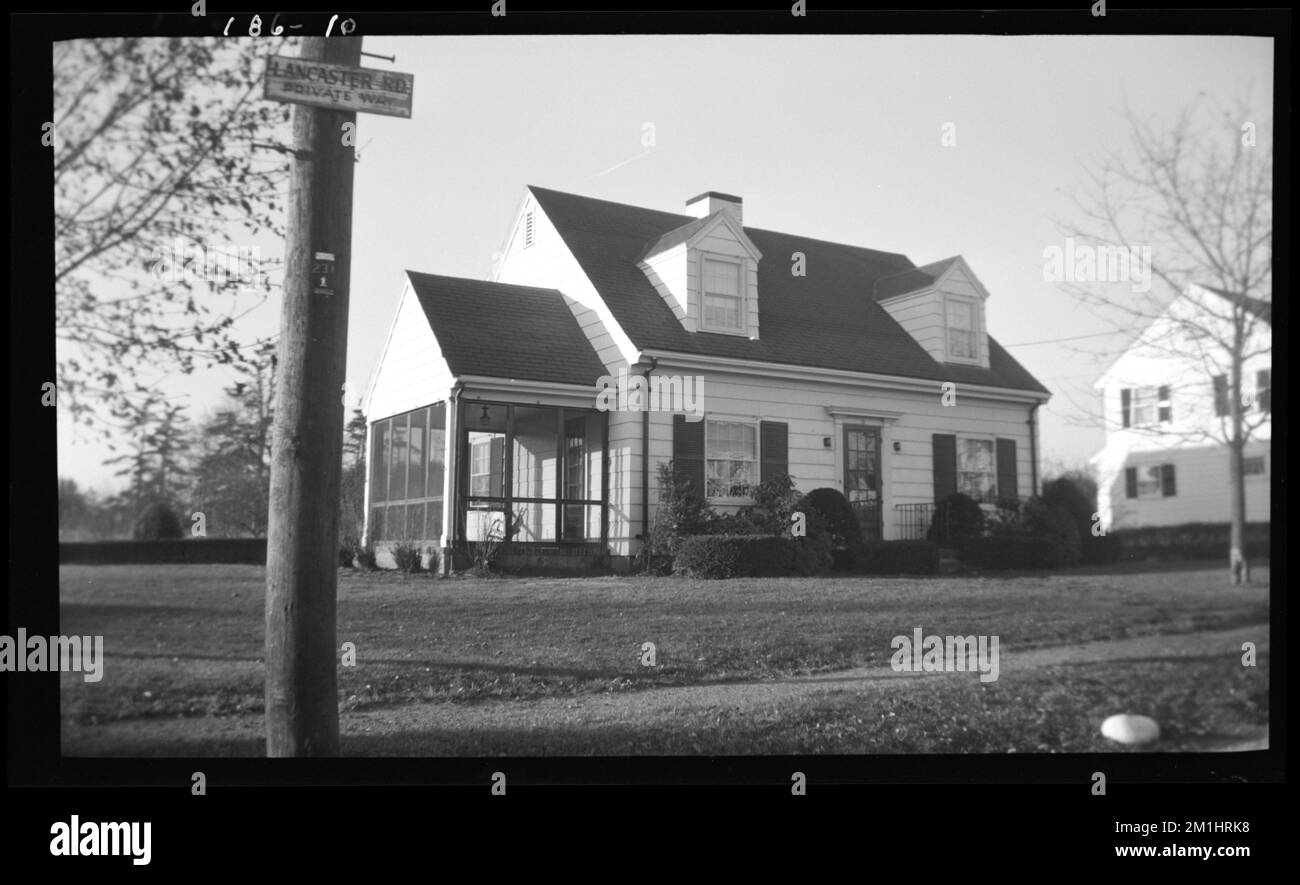 10 Lancaster Rd, Houses. Needham Building Kollektion Stockfoto