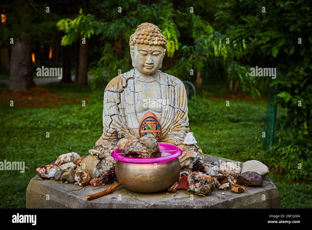 Statue der tibetischen mongolischen buddhistischen Zen-Meditation Stockfoto
