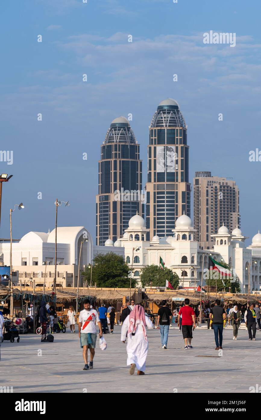 Internationales Dhow Festival im Katara Cultural Village Doha, Katar. Stockfoto