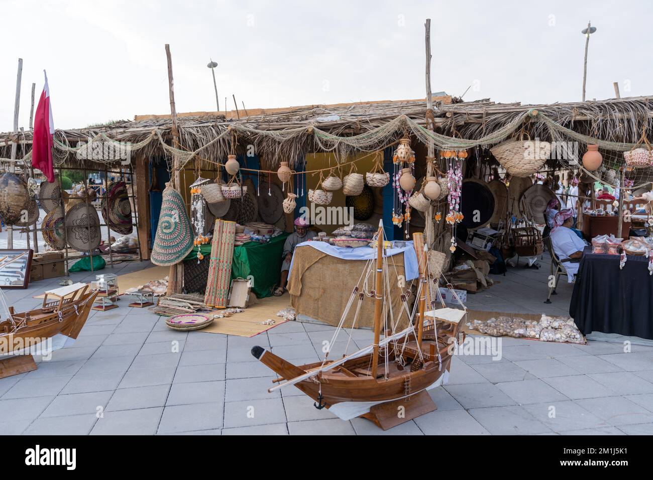 Internationales Dhow Festival im Katara Cultural Village Doha, Katar. Stockfoto