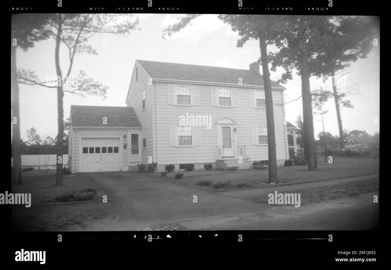 32 Lois Lane, Houses. Needham Building Kollektion Stockfoto