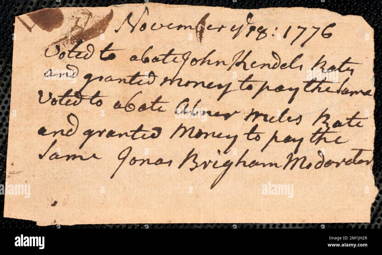 Nachlässe, 1776 , Vereinigte Staaten, Geschichte, Revolution, 1775-1783 Stockfoto