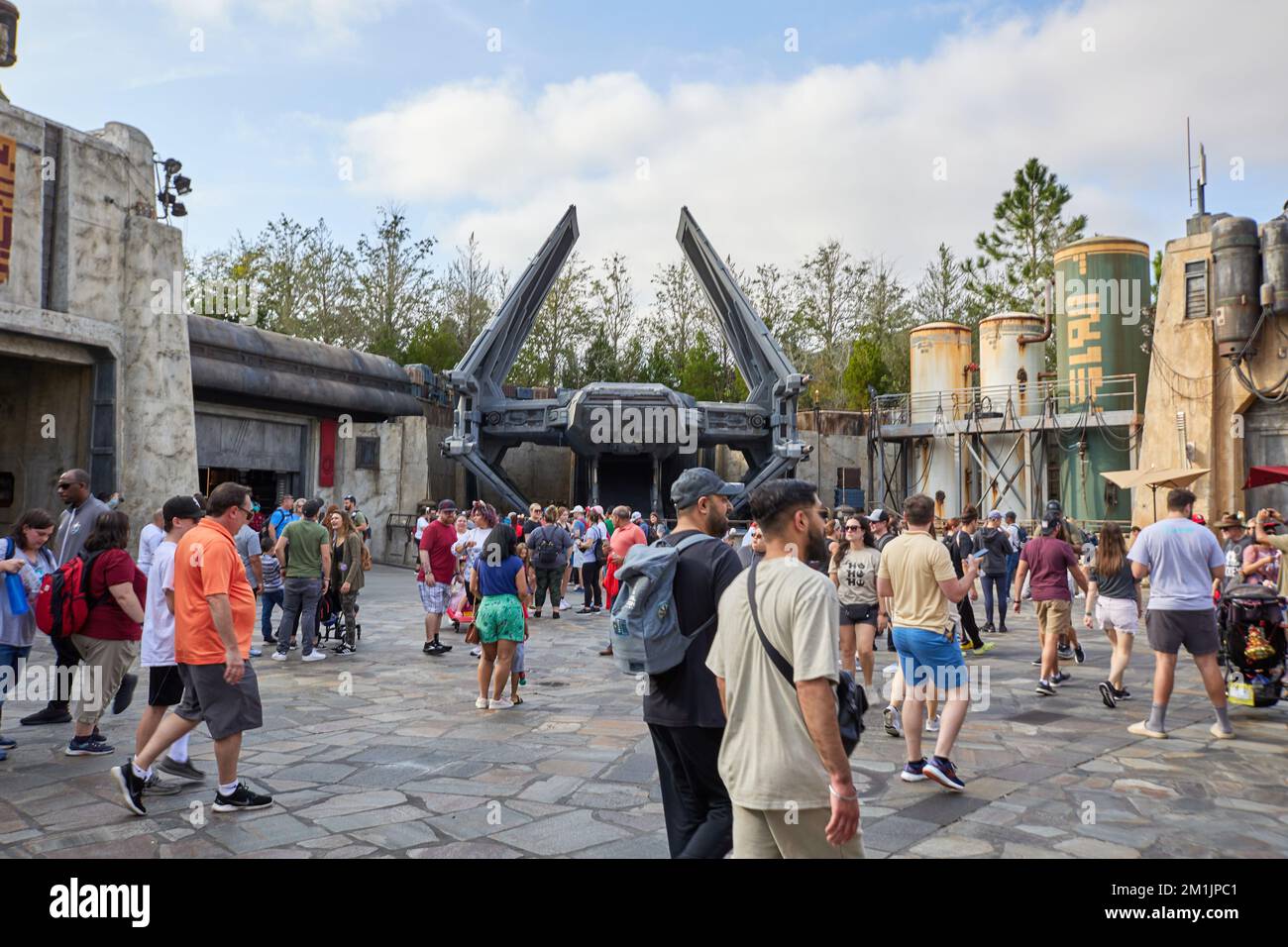 11. Dezember 2022. Orlando, Florida, USA. Disney's Hollywood Studios sind nicht weit entfernt. Disney's Hollywood Studios ist ein Themenpark im Walt Disney World Resort Stockfoto