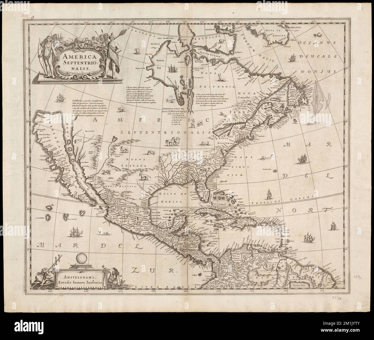 America Septentrionalis, Nordamerika, Karten, frühe Arbeiten an 1800 Norman B. Leventhal Map Center Collection Stockfoto