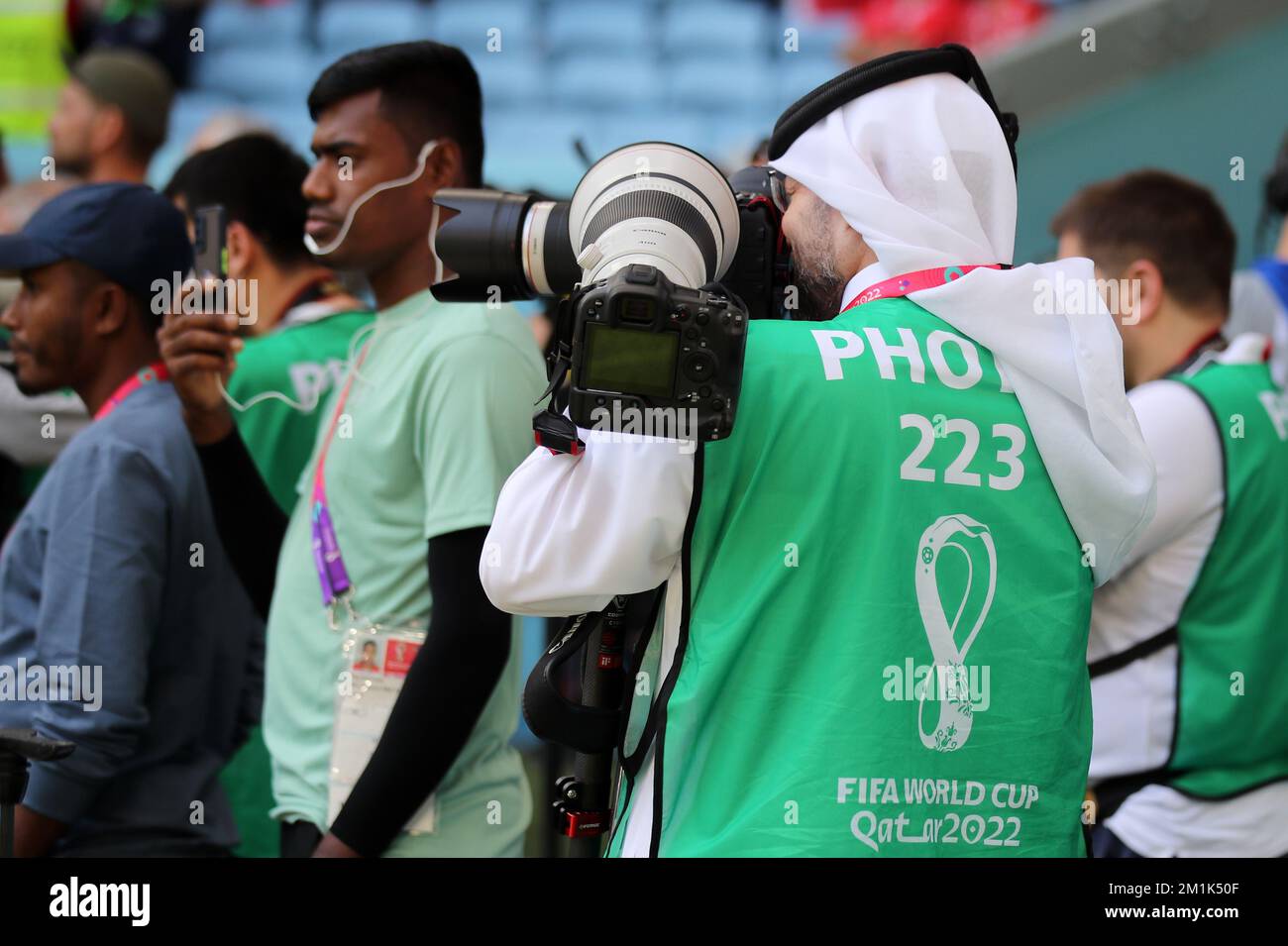 AL WAKRAH, KATAR - NOVEMBER 24: FIFA-Weltmeisterschaft Katar 2022 Gruppe G Spiel zwischen der Schweiz und Kamerun im Al Janoub Stadion am 24. November 2022 in Al Wakrah, Katar. Schweiz Kamerun Fotograf © diebilderwelt / Alamy Stock Stockfoto