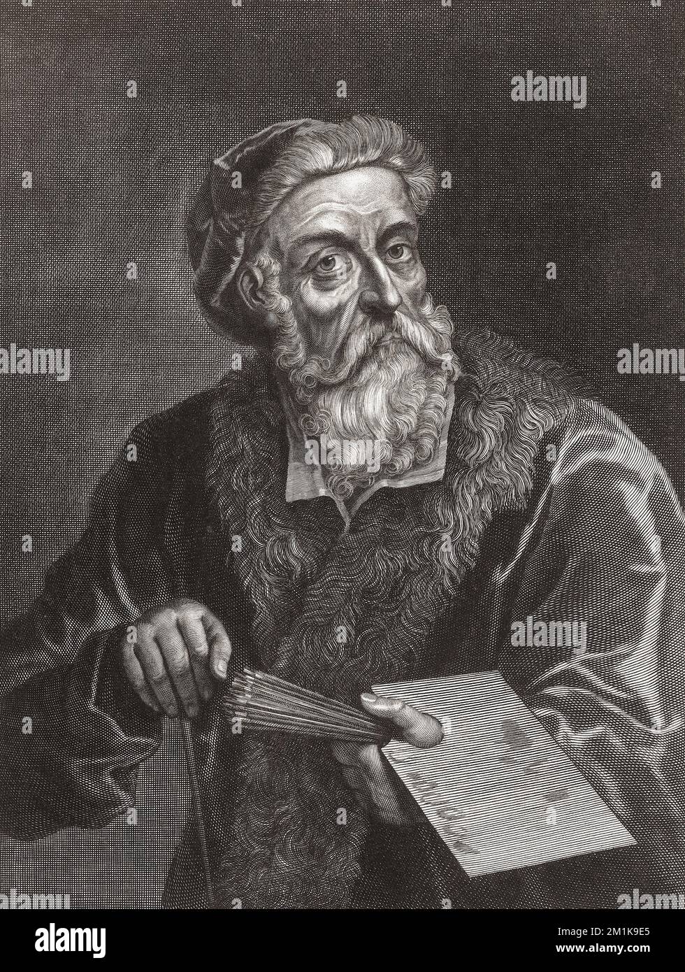 Tiziano Vecelli oder Tiziano Vecellio, c. 1488/1490 - 1576, allgemein bekannt als Tizian. Italienischer Maler. Stockfoto
